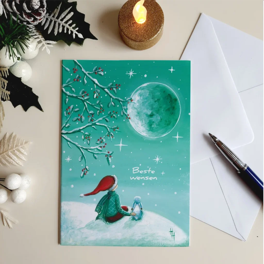 kerst kaart feestdagen Dilent night